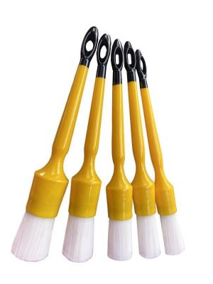 1601-92d7a8.jpeg 5-Piece Durable PBT White Nylon Hair Car Detailing Brush Set